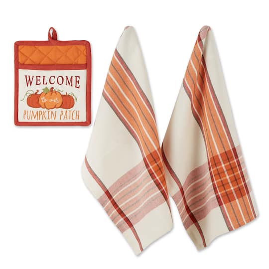 Pumpkin Patch Potholder Gift Set